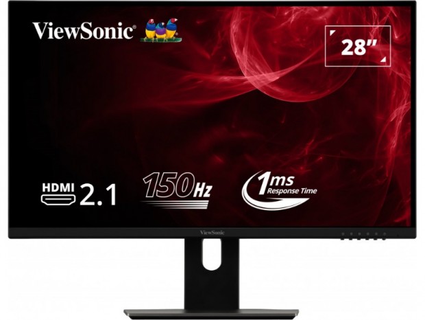 リフレッシュレート150Hz対応の4Kゲーミング液晶、ViewSonic「VX2882-4KP」