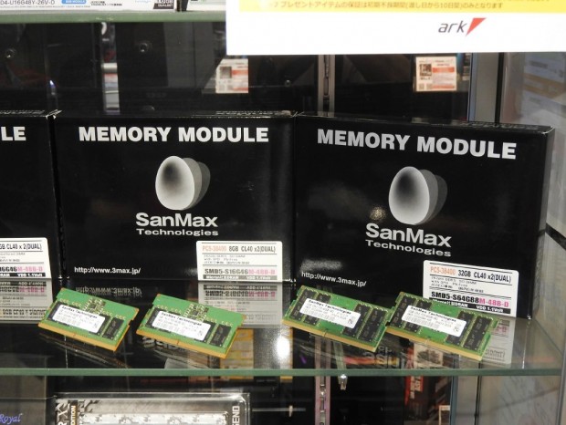 SanMax初のDDR5メモリが登場、パソコンSHOPアークで展示がスタート