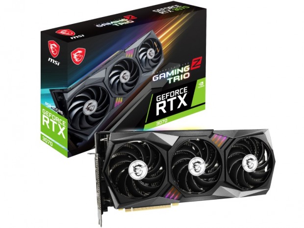 MSI、ブースト1,845MHzの「GeForce RTX 3070 GAMING Z TRIO 8G LHR」発売
