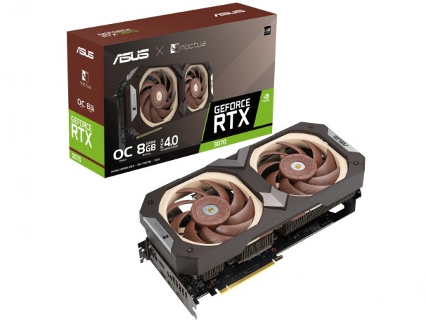 Noctua「NF-A12x25」ファン搭載の「ASUS GeForce RTX 3070 Noctua Edition」発表