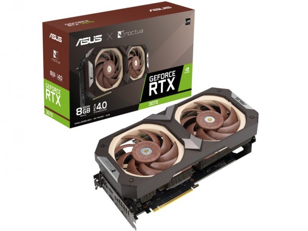 Noctua「NF-A12x25」ファン搭載の「ASUS GeForce RTX 3070 Noctua Edition」発表