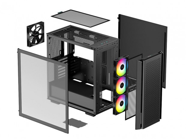 Deepcool、フロントパネル違いの高エアフローミドルタワー「CG560」「CG540」発売