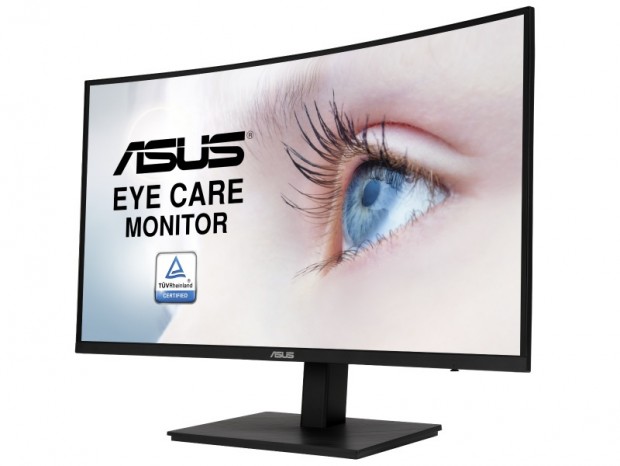 曲率1500Rのビジネス向け27型VA液晶ディスプレイ、ASUS「VA27VQSE」