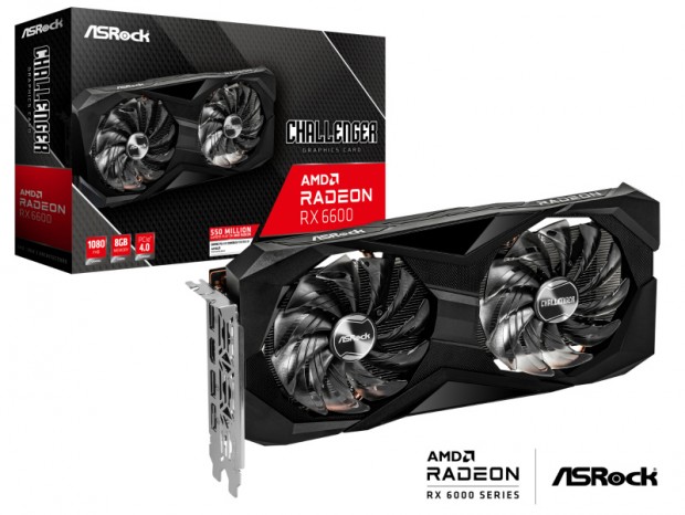 デュアルファンクーラー搭載の「ASRock AMD Radeon RX 6600 Challenger D 8GB」発売