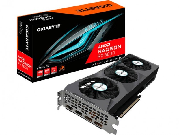 GIGABYTE、WINDFORCE 3X搭載のRadeon RX 6600「GV-R66EAGLE-8GD」