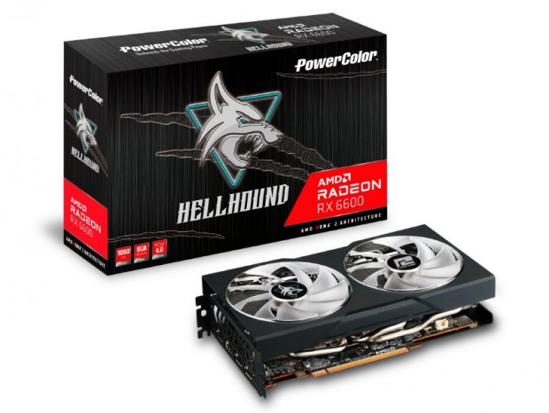 セミファンレス対応のPowerColor「Hellhound AMD Radeon RX 6600 8GB GDDR6」発売