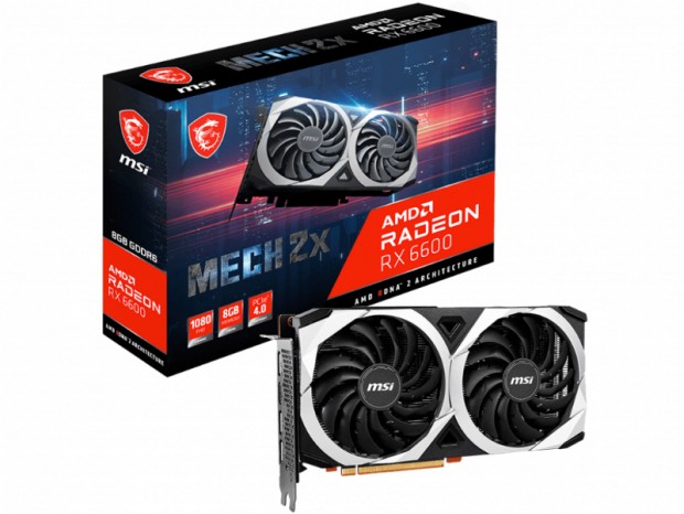 MSI、トルクスファン3.0を2基搭載する「RADEON RX 6600 MECH 2X 8G」発売