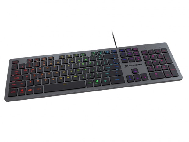 COUGAR、アルミ合金フレームにシザースイッチ搭載の超薄型キーボード「VANTAR AX」