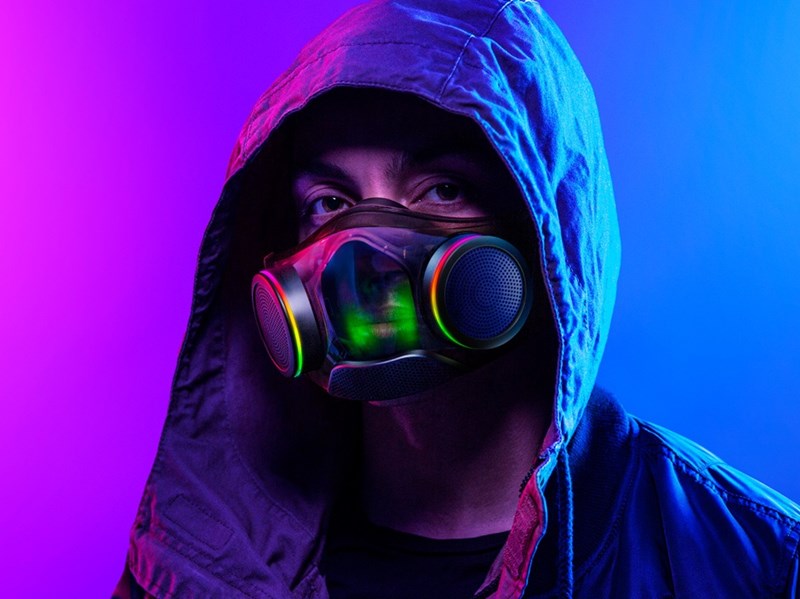 RGBイルミとアクティブ換気を備える“ゲーミングマスク”「Razer Zephyr