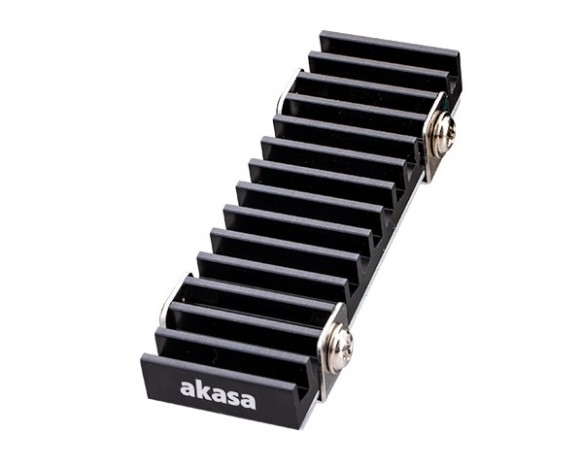 スマートフィン設計のM.2 SSDヒートシンク、Akasa「Gecko Pro」