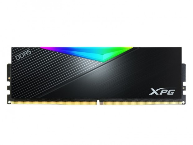 ADATA、5,200MT/sec転送の光るDDR5メモリ「LANCER RGB DDR5」