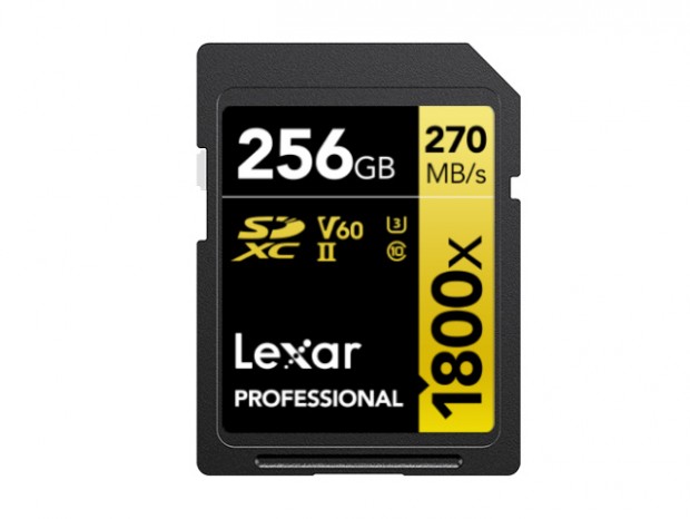 書込最高180MB/secの4K動画撮影向けUHS-II対応SDカードがLexarから