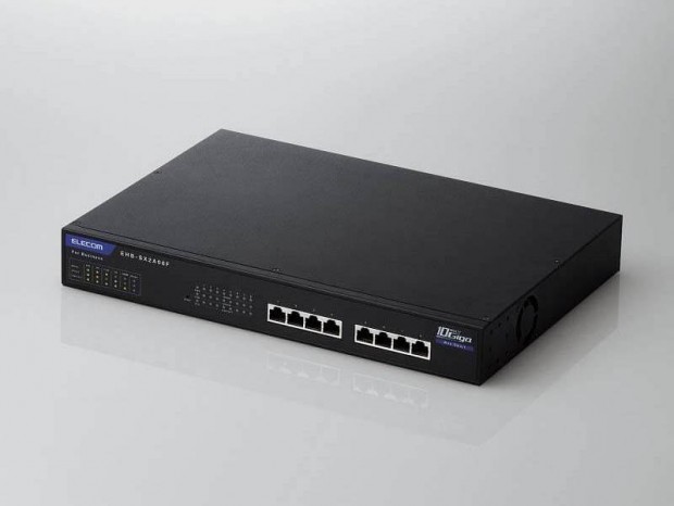 全ポート10ギガビット対応の8ポートスマートスイッチ、エレコム「EHB-SX2A08F」