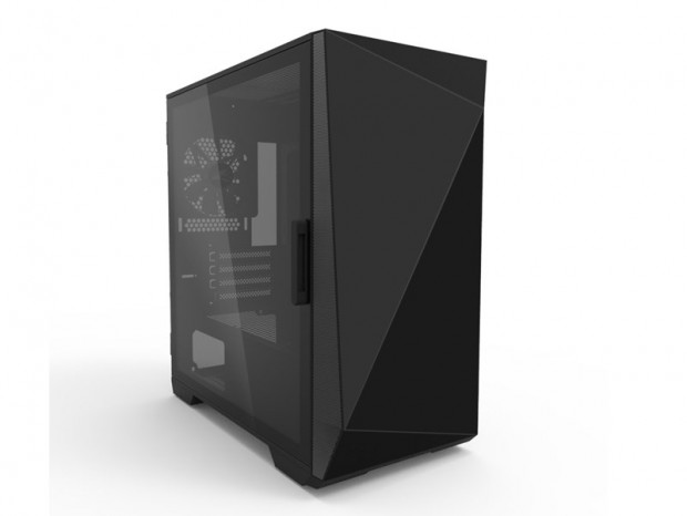 ZALMAN、非対称デザインのフロントパネルを備えたMicroATXケース「Z1 Iceberg Black」