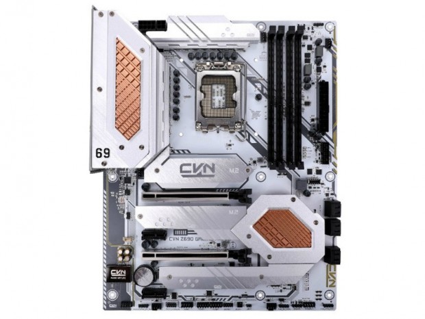 Intel Z690採用の白いゲーミングマザー、Colorful「CVN Z690 GAMING FROZEN V20」