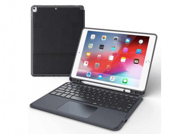 iClever、Apple Pencilも収納できるタッチパッド付きのiPad用キーボードカバー発売
