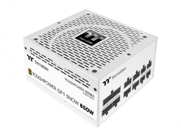 Thermaltake、通気性抜群なホワイト筐体のフルモジュラーGOLD電源「Toughpower GF1 Snow」