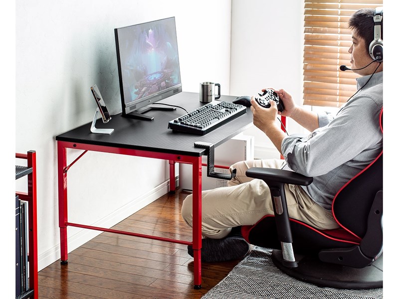 サンワダイレクト ゲーミングデスク ロータイプ サンワダイレクト ゲーミングデスク ロータイプ 幅100×奥行60cm 高さ調整