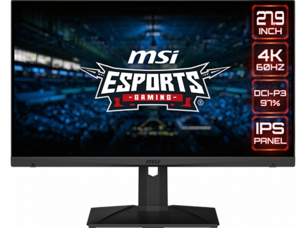 DCI-P3 97％カバーの27.9型4K IPSゲーミング液晶、MSI「Optix MAG281URV」