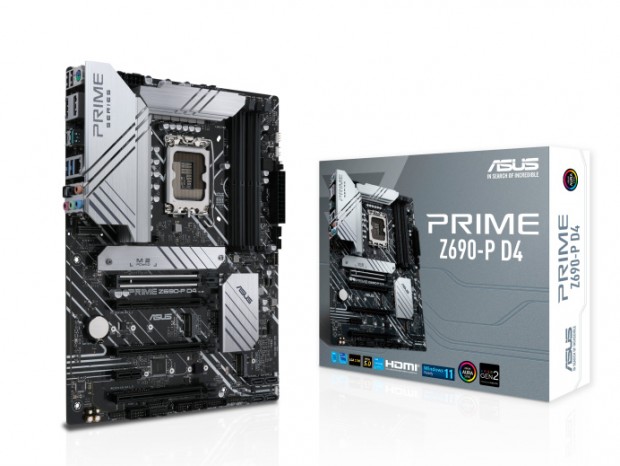 DDR4対応のスタンダードなIntel Z690マザーボード、ASUS「PRIME Z690-P D4」発売