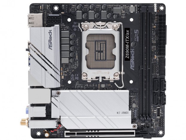2.5G LANとWi-Fi 6E搭載のMini-ITXマザー、ASRock「Z690M-ITX/ax」近日発売