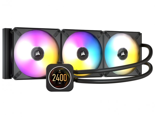 2.1インチIPS液晶搭載の420mmサイズラジエター水冷、CORSAIR「H170i Elite LCD」国内発売