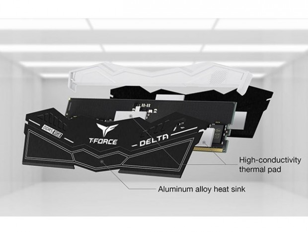 Team、DDR5メモリのOC温度を18℃低下させる「T-FORCE」向けヒートシンク