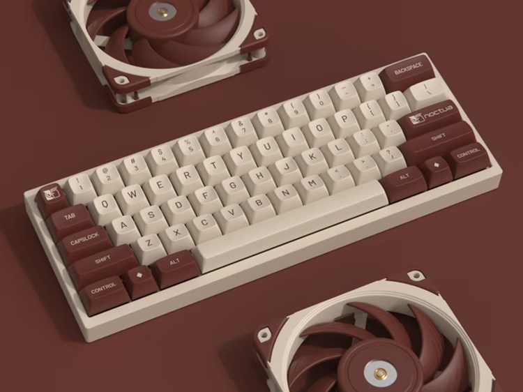 キーボード DROP OLIVETTI MT3 Keycap Set デスクトップをNoctuaに染める。コラボ仕様の特別なキーキャップセット