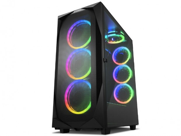 計7基のARGBファンと強化ガラス搭載のタワー型PCケース、SHARKOON「REV300」発売