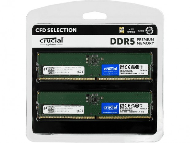 CFD Selection、DDR5メモリのデュアルチャネルキット「DDR5-4800CM」シリーズ