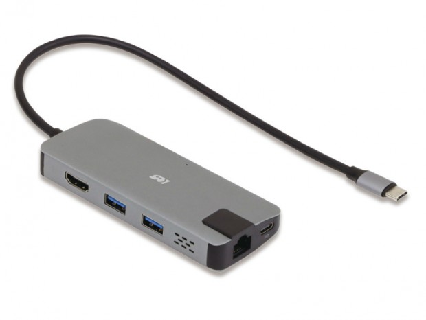 ラトック、USB Type-Cケーブル1本で5つのポートを増設できるマルチアダプタ発売
