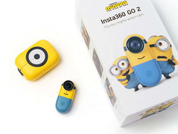 小型アクションカメラ「Insta360 GO 2」にミニオンズデザインの特別モデル追加