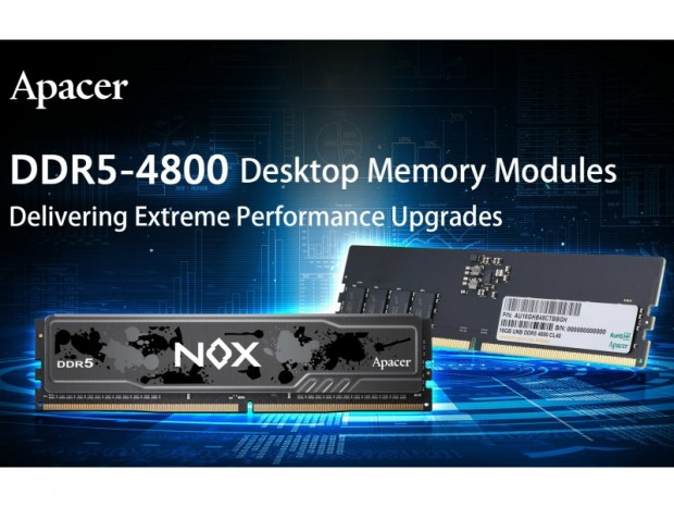 Apacer初のコンシューマ向けDDR5メモリ「NOX DDR5」シリーズなど2種