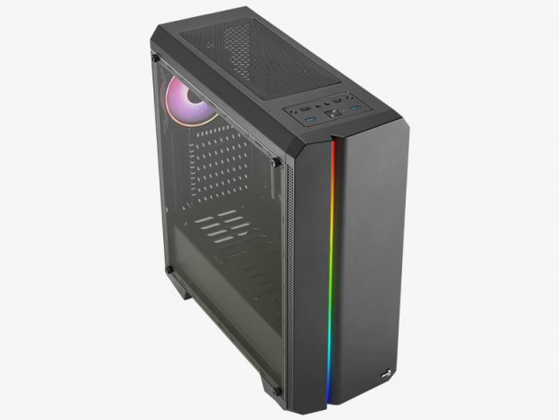 ARGB LEDとアクリルサイドパネル採用のエントリーミドルタワー、Aerocool「Genesis ARGB」