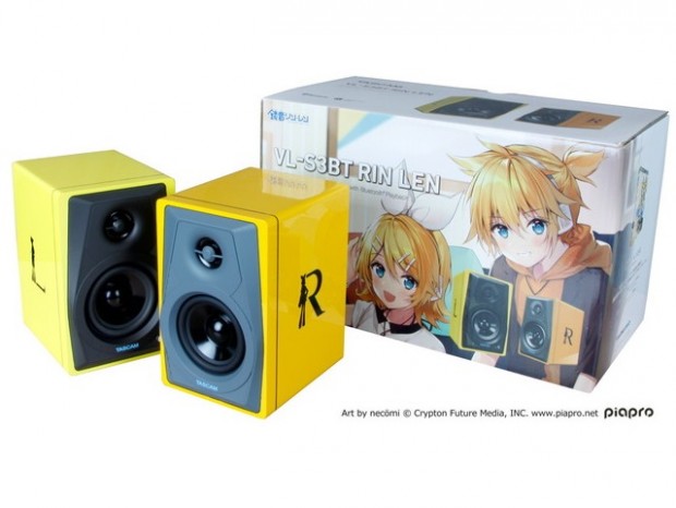 ツクモ、鏡音リン・レンデザインの2-Wayパワードモニタースピーカーを期間限定特価で販売