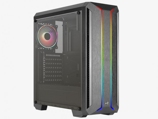 Aerocool、フロントフェイスにデュアルARGBラインを備えたミドルタワー「Skyline ARGB」