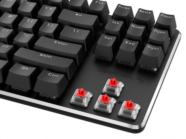 Deepcool、リニアタイプのOUTEMU赤軸を搭載したテンキーレスメカニカル「KB500」
