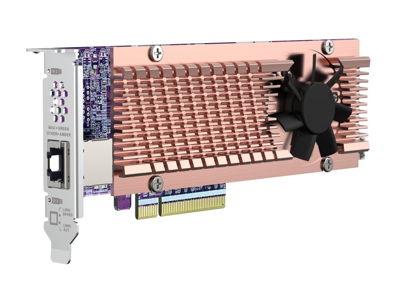 QNAP、M.2 SSDも増設できる10ギガビットLANカード「QM2」シリーズ