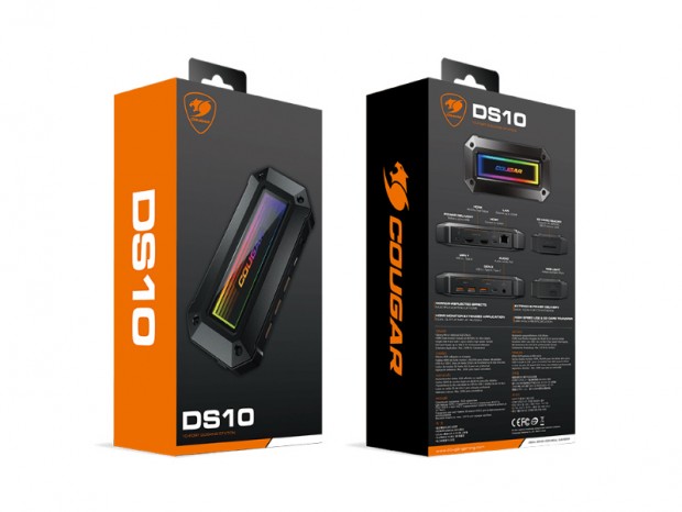 RGBイルミネーション搭載の10ポートドッキングステーション、COUGAR「DS10」
