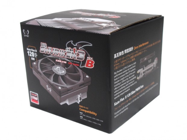 LGA1700対応のロープロファイルCPUクーラー、サイズ「大手裏剣 参 Rev.B」
