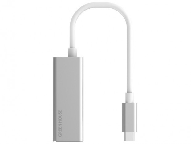 グリーンハウス、USB3.1 Gen.1 Type-C接続のギガビットLANアダプタ「GH-ULACA-SV」