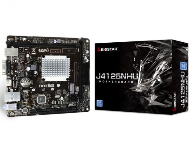 【5台セット】BIOSTAR製 CPU内蔵マザーボード J4125NHU ⑦ Celeron J4125搭載のファンレスMini-ITX、BIOSTAR「J4125NHU