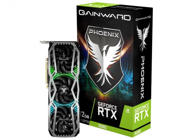 高冷却3連ファンクーラー搭載の12GB版GeForce RTX 3080がGAINWARDから