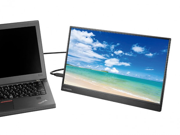 最薄部わずか7mmの15.6型モバイル液晶ディスプレイがアイ・オー・データから