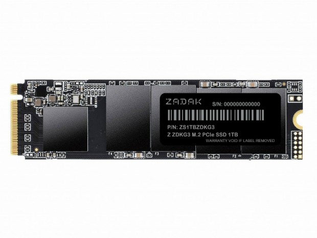3D TLC採用のミドルレンジNVMe M.2 SSD、ZADAK「ZDKG3」シリーズ発売開始
