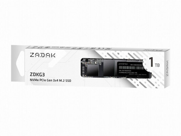 3D TLC採用のミドルレンジNVMe M.2 SSD、ZADAK「ZDKG3」シリーズ発売開始