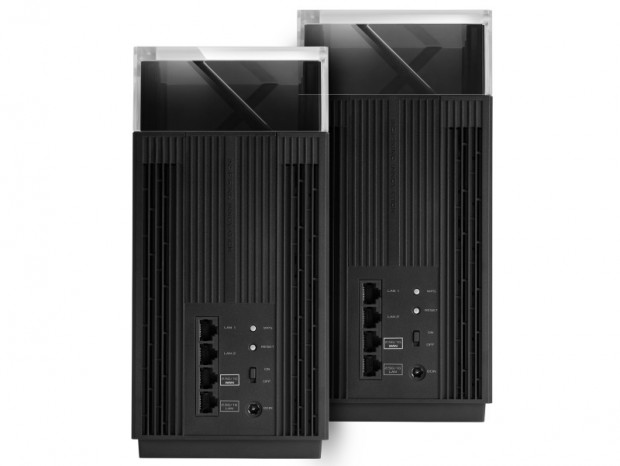 合計11,000MbpsのトライバンドWi-Fi 6Eルーター、ASUS「ZenWiFi Pro ET12」