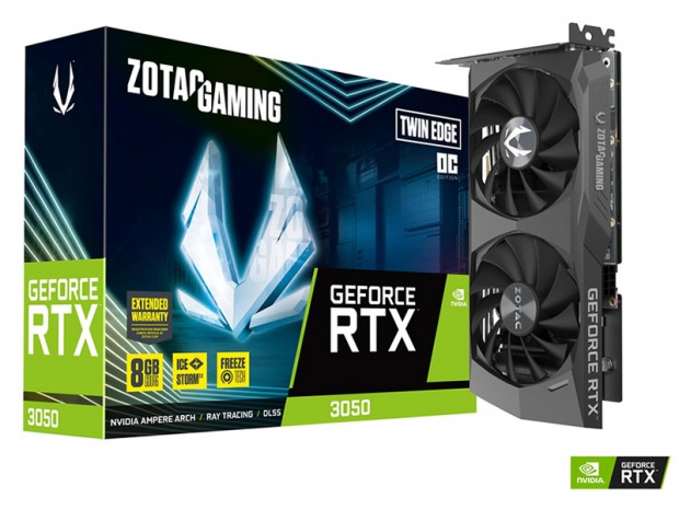NVIDIA GeForce RTX 3050搭載グラフィックスカードが各社から発売