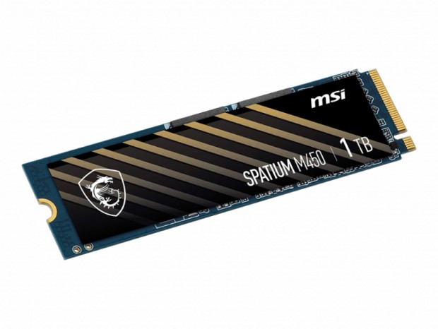 Phison E19T採用のエントリーPCI-Express4.0 SSD、MSI「SPATIUM M450」