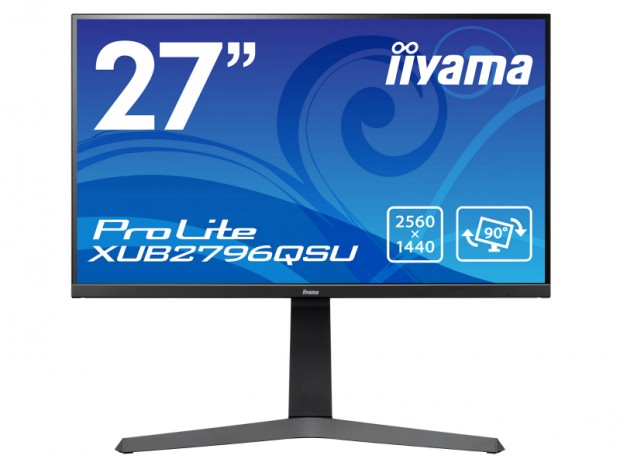 ウルトラスリムデザインの27型WQHD液晶ディスプレイ、iiyama「ProLite XUB2796QSU」